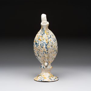 A polychrome spotted Spanish clam-form ewer, Aragon or Manises, 19th C. — foto 5