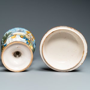 A polychrome urn and cover, Castelli, Italy, 18th C. — photo 6