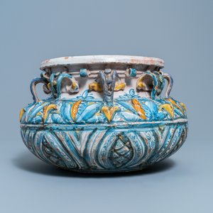 A polychrome Winterthur faience jardinière, Switzerland, 16th C. — 照片 5