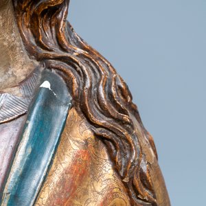 A polychrome wooden bust of the Virgin Mary, Germany, 15/16th C. — photo 15
