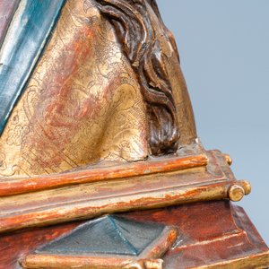 A polychrome wooden bust of the Virgin Mary, Germany, 15/16th C. — photo 17