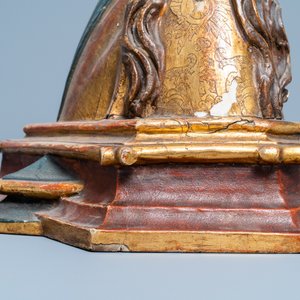 A polychrome wooden bust of the Virgin Mary, Germany, 15/16th C. — photo 23