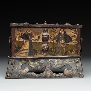 A polychrome wrought-iron casket, South Germany, Nuremberg, 17th C. — photo 2