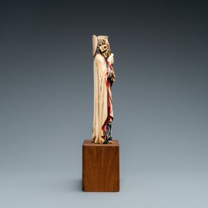 A polychromed ivory figure of Saint Peter, 19th C. — photo 5