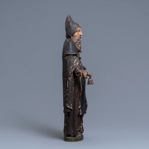 A polychromed oak figure of Saint Anthony, 16th C. — photo 3