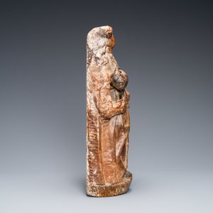 A polychromed sandstone figure of Saint-Lucia, France, 1st half 16th C. — photo 4