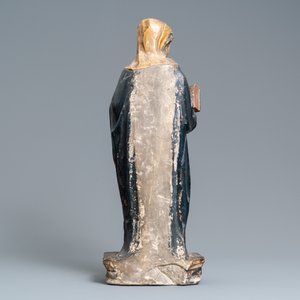 A polychromed stone figure of Saint Appolonia of Alexandria, ca. 1540 — 照片 4