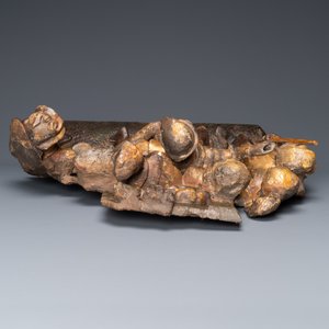 A polychromed walnut wood retable fragment depicting soldiers, Spain, 1st half 16th C. — 照片 8