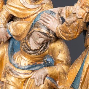 A polychromed wooden 'Lamentation of Christ' group, Brabant, 1st quarter 16th C. — 照片 13