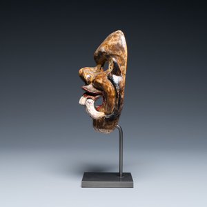 A polychromed wooden mask, Java, Indonesia, 19th C. — 照片 4