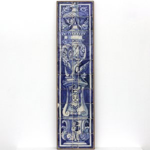 A Portuguese blue and white tile panel, 17th C. — 照片 1