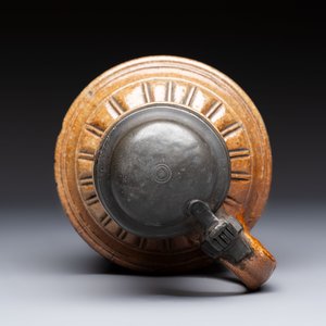A Raeren stoneware 'Peasants Dance' jug with a mounted pewter lid, dated 1587 — foto 6