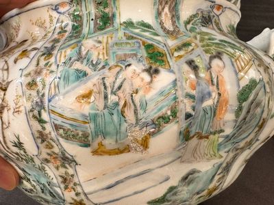 A rare 30-piece KPM porcelain service with Cantonese famille verte painting, China and Germany, 19th C. — photo 34