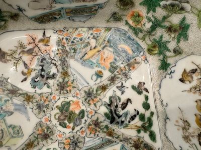 A rare 30-piece KPM porcelain service with Cantonese famille verte painting, China and Germany, 19th C. — photo 56