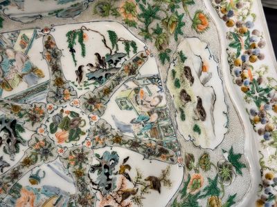 A rare 30-piece KPM porcelain service with Cantonese famille verte painting, China and Germany, 19th C. — photo 96