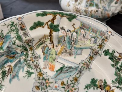 A rare 30-piece KPM porcelain service with Cantonese famille verte painting, China and Germany, 19th C. — photo 99