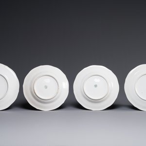 A rare 30-piece KPM porcelain service with Cantonese famille verte painting, China and Germany, 19th C. — photo 5