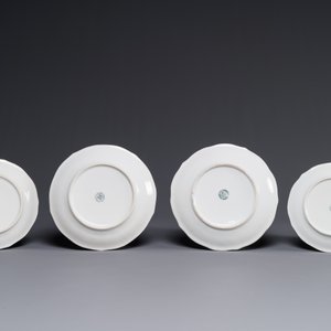 A rare 30-piece KPM porcelain service with Cantonese famille verte painting, China and Germany, 19th C. — photo 7
