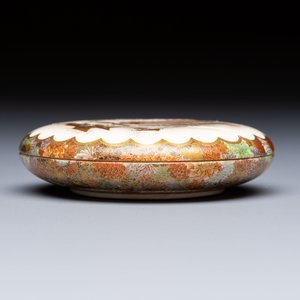 A rare and fine Japanese Satsuma box and cover, signed Yabu Meizan (1853-1934), Meiji, 19/20th C. — 照片 5