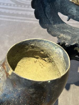 A rare and large Chinese bronze lion-form censer, Southern Song — foto 16