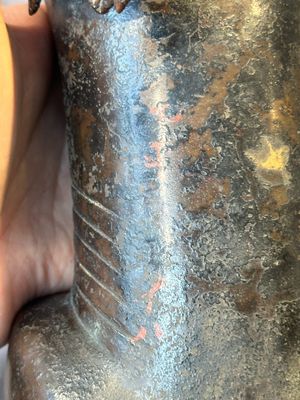 A rare and large Chinese bronze lion-form censer, Southern Song — foto 18