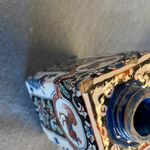 A rare black Dutch Delft tea caddy, early 18th C. — photo 9