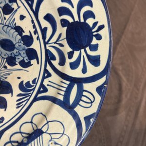 A rare blue and white Dutch maiolica chinoiserie Kraak-style dish, 17th C. — 照片 5