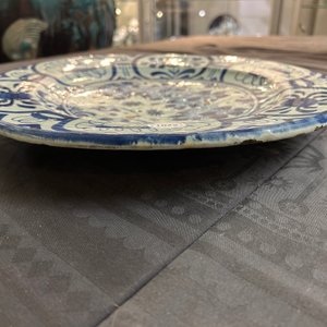 A rare blue and white Dutch maiolica chinoiserie Kraak-style dish, 17th C. — 照片 7
