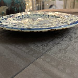 A rare blue and white Dutch maiolica chinoiserie Kraak-style dish, 17th C. — 照片 8