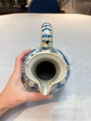 A rare blue and white Portuguese jug, dated 1630 — photo 5