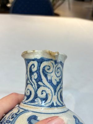 A rare blue and white Portuguese jug, dated 1630 — photo 8