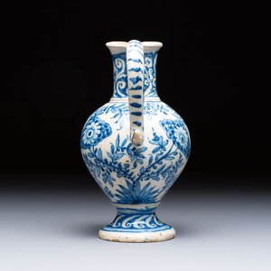 A rare blue and white Portuguese jug, dated 1630 — photo 3
