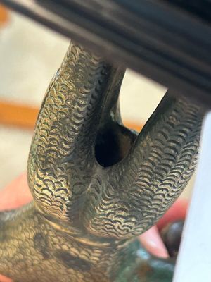 A rare bronze 'wild man' candlestick, Flanders or Germany, 15/16th C. — photo 18
