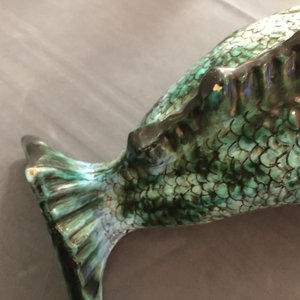 A rare Brussels faience dolphin-shaped fountain and basin, 18th C. — 照片 6