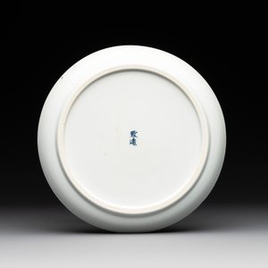 A rare Chinese blue and white 'Bleu de Hue' plate for the Vietnamese market, Chí Viễn 致遠 seal mark, 19th C. — photo 2