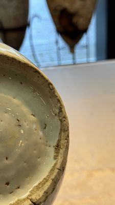 A rare Chinese blue and white bottle vase with narrative design, Transitional period — foto 14