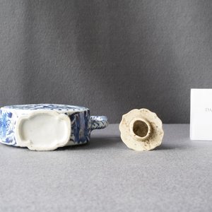 A rare Chinese blue and white circular teapot, Kangxi — 照片 11