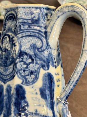 A rare Chinese blue and white 'Europa and the bull' coffeepot and cover, Kangxi — photo 21