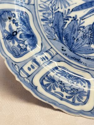 A rare Chinese blue and white 'Grasshopper' plate — 照片 2