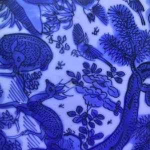 A rare Chinese blue and white kraak porcelain plate with 'egret' mark, Wanli — photo 4