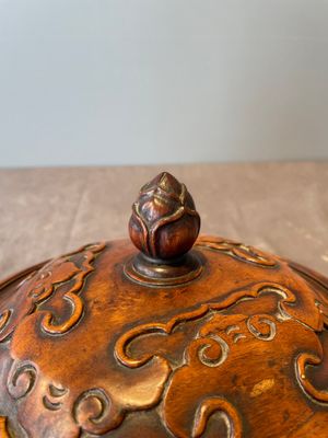 A rare Chinese blue and white lantern-shaped vase with figures in a landscape and calligraphy, Shunzi/early Kangxi — photo 12