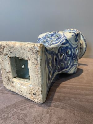 A rare Chinese blue and white openworked incense burner, Ming — 照片 18