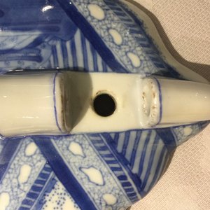 A rare Chinese blue and white wall sconce, Kangxi — photo 8