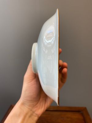 A rare Chinese blue and white 'Xi Xiang Ji' plate, Jiajing mark, Transitional period — 照片 11