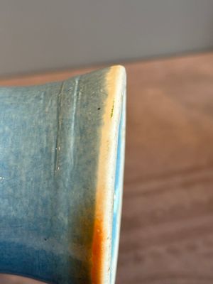 A rare Chinese blue, white and famille rose vase with landscape design, Guangxu mark, dated 1908 — photo 22