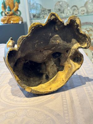 A rare Chinese bronze group depicting two immortals and various animals in a mountainous landscape, Ming — photo 18