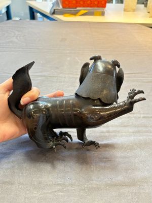 A rare Chinese bronze lion-form censer, Southern Song — 照片 4