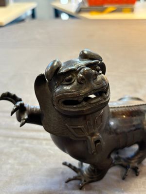 A rare Chinese bronze lion-form censer, Southern Song — 照片 6
