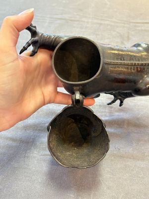 A rare Chinese bronze lion-form censer, Southern Song — 照片 8