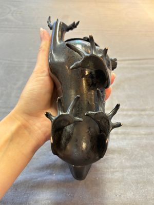 A rare Chinese bronze lion-form censer, Southern Song — 照片 10